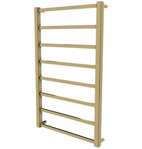 Рушникосушилка Quatro 8 золото драбинка 850x530, gold