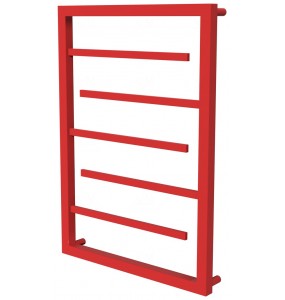 Червона рушникосушка Prestige 5 RAL3020 драбинка 650x530, red