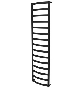 Рушникосушка Maxima 15 чорна RAL9005 драбинка 1550x432, black