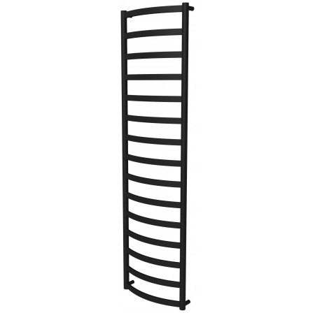 Рушникосушка Maxima 15 чорна RAL9005 драбинка 1550x432, black