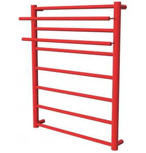 Червона рушникосушка Elegant 7 RAL3020 драбинка 750x532, red