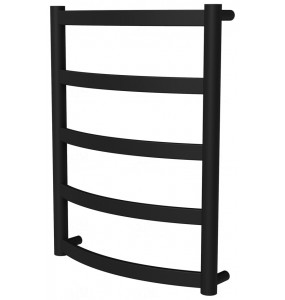 Чорна рушникосушка Maxima 5 RAL9005 драбинка 550x432, black