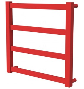 Сушарка для рушників Extra 4 червона RAL3020 драбинка 450x480, red