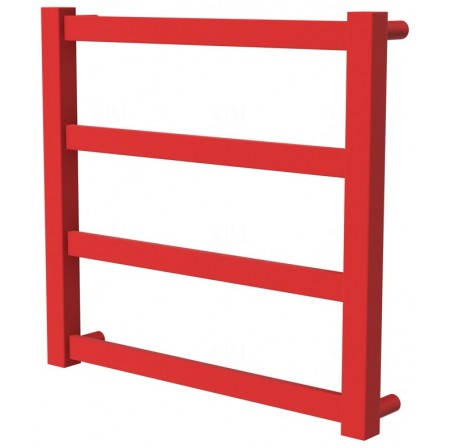 Сушарка для рушників Extra 4 червона RAL3020 драбинка 450x480, red