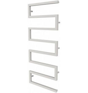 Біла рушникосушка Ultra 7 RAL9016 змійка 1230x500, white