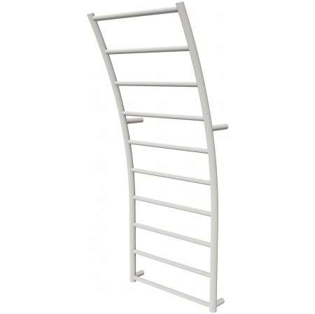Біла рушникосушка Wave 10 RAL9016 драбинка 1040x425, white