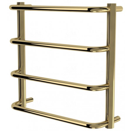 Золота рушникосушка Modern 4 драбинка 450x482, gold