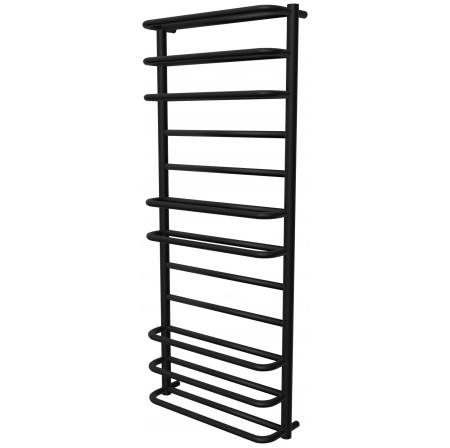 Чорна рушникосушка Comfort 12 RAL9005 драбинка 1250x532, black