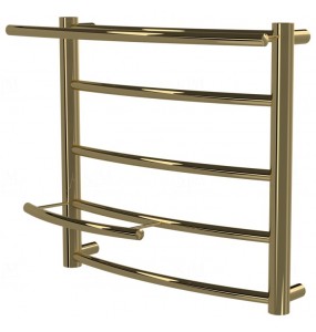 Золота рушникосушка Safo 5 драбинка 400x432, gold