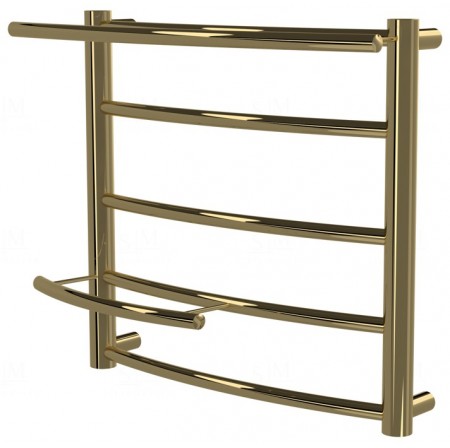 Золота рушникосушка Safo 5 драбинка 400x432, gold