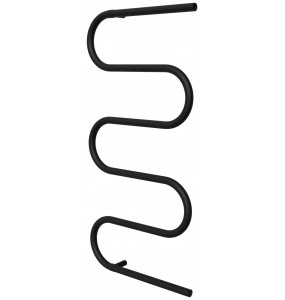 Рушникосушка Змійка 5 чорна RAL9005 945x450, black