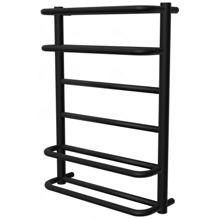 Чорна сушарка для рушників Comfort 6 RAL9005 драбинка 650x482, black