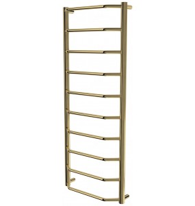 Золота рушникосушка Standart 10 драбинка 1050x432, gold