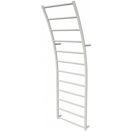 Біла рушникосушка Wave 12 RAL9016 драбинка 1240x425, white