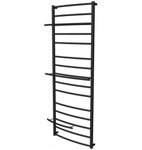 Сушка для рушників Safo 15 чорна RAL9005 драбинка 1400x532, black