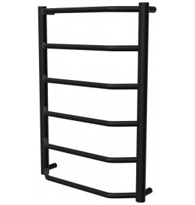 Сушарка для рушників Standart 6 чорна RAL9005 драбинка 650x482, black