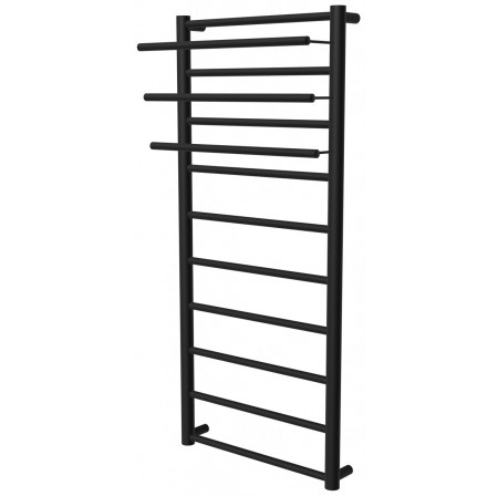 Чорна рушникосушилка Elegant 10 RAL9005 драбинка 1050x432, black