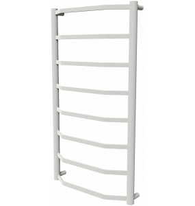Біла рушникосушилка Luxe 8 RAL9016 драбинка 850x482, white