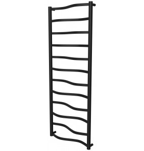 Рушникосушка Lagoon 12 чорна RAL9005 драбинка 1250x482, black