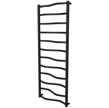 Рушникосушка Lagoon 12 чорна RAL9005 драбинка 1250x482, black