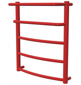 Рушникосушка Grosse 5 червона RAL3020 драбинка 550x482, red
