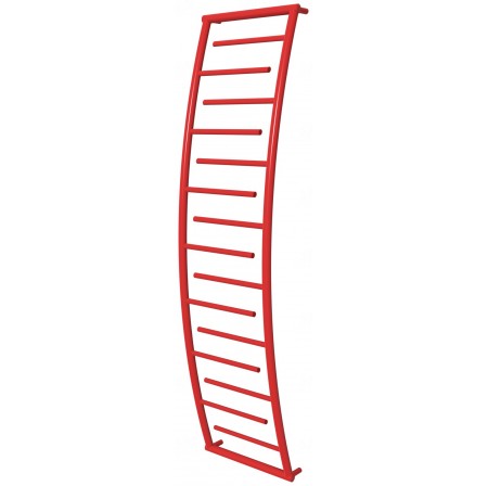Червона рушникосушка Atlantica 15 RAL3020 драбинка 1650x432, red