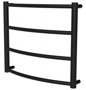 Рушникосушка Classic 4 чорна RAL9005 драбинка 450x532, black