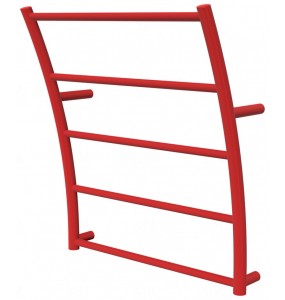Червона рушникосушка Wave 5 RAL3020 драбинка 540x475, red