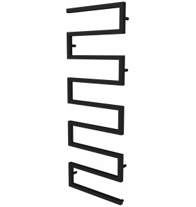 Чорна рушникосушка Ultra 8 RAL9005 змійка 1430x500, black