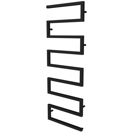 Чорна рушникосушка Ultra 8 RAL9005 змійка 1430x500, black