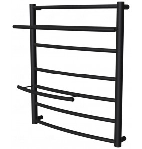 Чорна рушникосушка Safo 7 RAL9005 драбинка 600x532, black