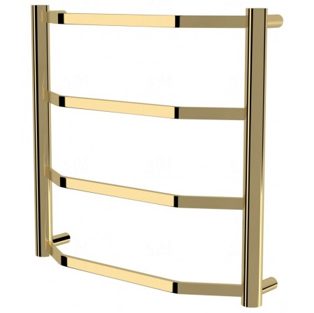 Золота рушникосушка Luxe 4 драбинка 450x482, gold