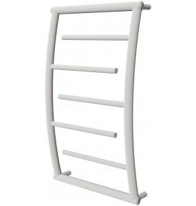 Біла рушникосушка Atlantica 5 RAL9016 драбинка 650x432, white
