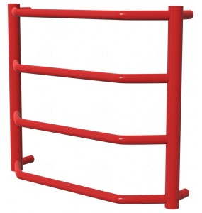Рушникосушка Standart 4 червона RAL3020 драбинка 450x532, red