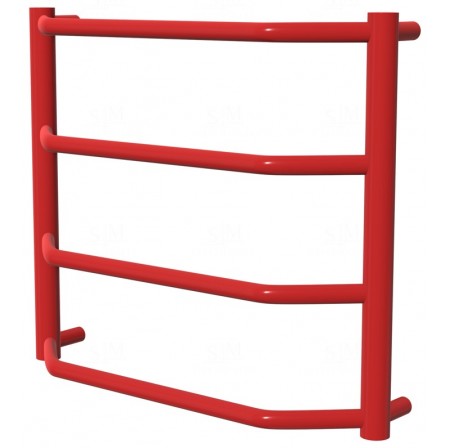 Рушникосушка Standart 4 червона RAL3020 драбинка 450x532, red