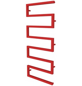 Червона рушникосушка Ultra 7 RAL3020 змійка 1230x500, red