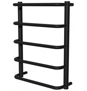 Чорна рушникосушилка Modern 5 RAL9005 драбинка 550x432, black