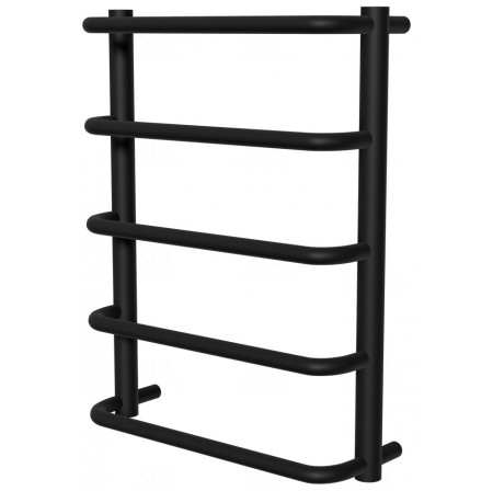 Чорна рушникосушилка Modern 5 RAL9005 драбинка 550x432, black