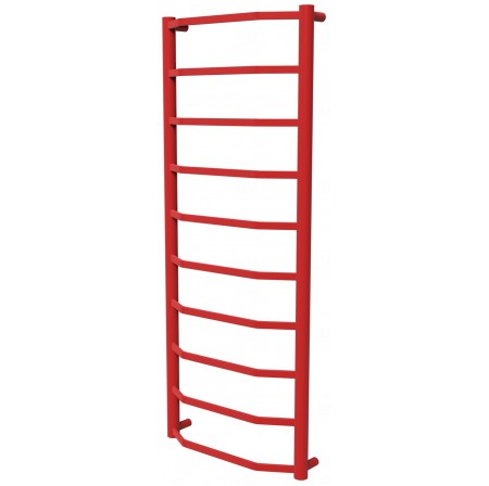 Червона рушникосушилка Luxe 10 RAL3020 драбинка 1050x432, red