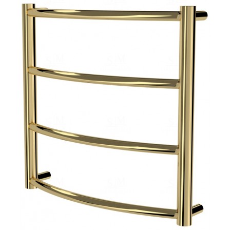 Золота рушникосушилка Classic 4 драбинка 450x482, gold