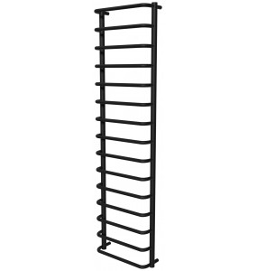 Чорна сушка для рушників Modern 15 RAL9005 драбинка 1550x432, black