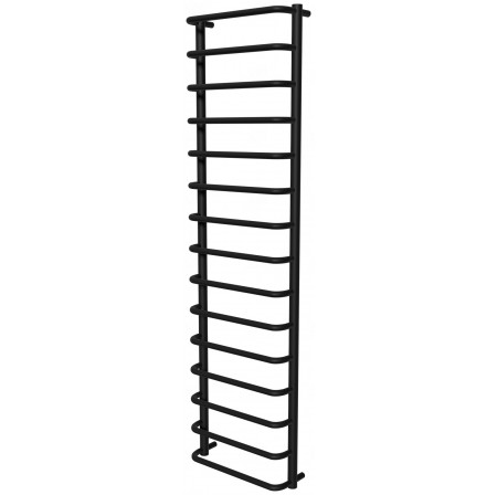 Чорна сушка для рушників Modern 15 RAL9005 драбинка 1550x432, black