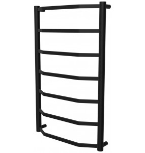 Сушарка для рушників Luxe 7 чорна RAL9005 драбинка 750x482, black