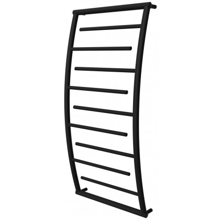 Рушникосушка Atlantica 8 чорна RAL9005 драбинка 1050x532, black