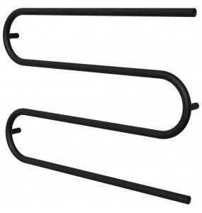 Чорна рушникосушка Змійка 5 RAL9005 945x400, black