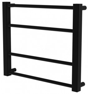 Чорна рушникосушка Sonnet 4 RAL9005 драбинка 400x480, black