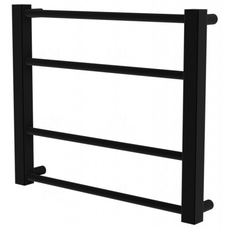 Чорна рушникосушка Sonnet 4 RAL9005 драбинка 400x480, black