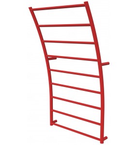 Червона рушникосушка Wave 9 RAL3020 драбинка 940x525, red