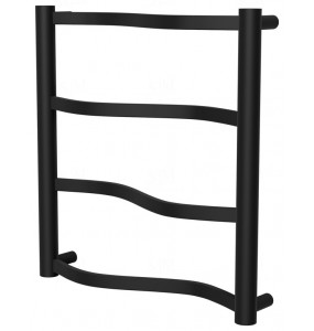 Рушникосушилка Lagoon 4 чорна RAL9005 драбинка 450x432, black