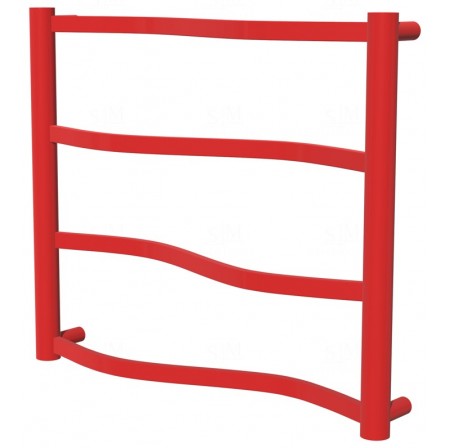 Рушникосушка Lagoon 4 червона RAL3020 драбинка 450x532, red